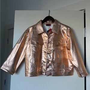 ISLE Metallic Gold Jean Jacket
